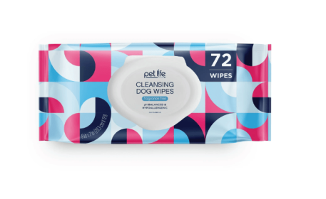 Pet Life Unlimited Cleansing Dog Wipes, Fragrance Free, 72ct